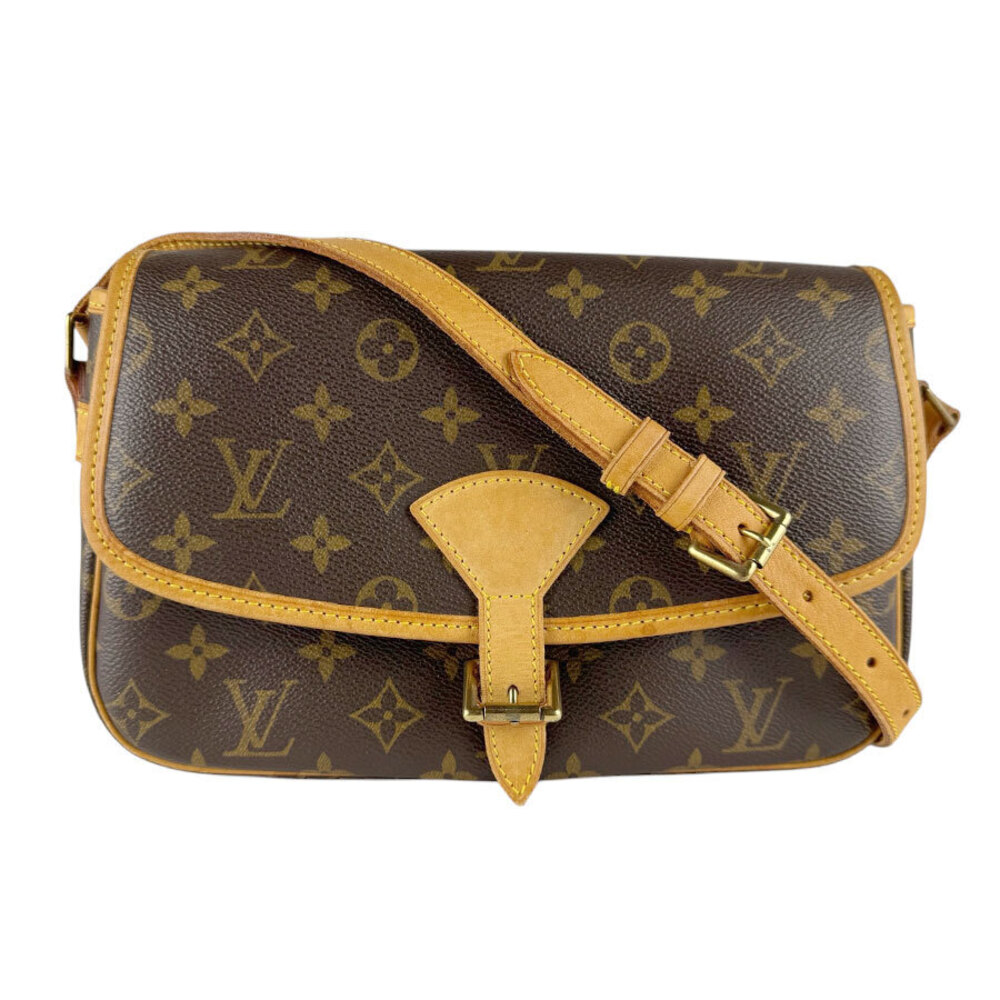 Louis Vuitton Shoulder Bag Monogram Sologne Canvas Brown